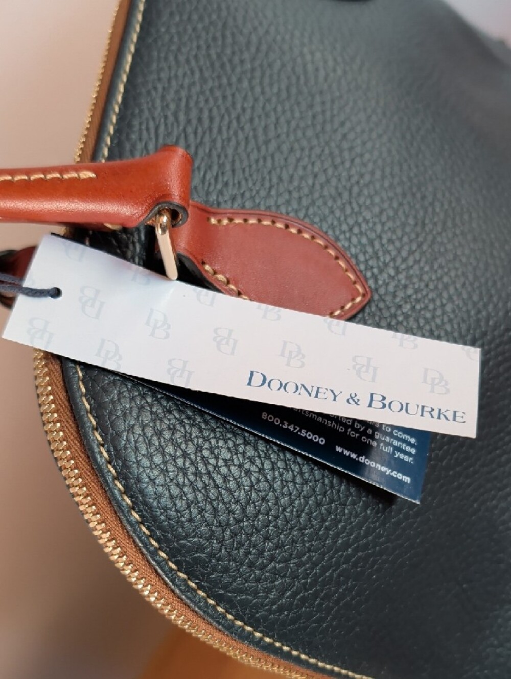 NWT, Dooney & Bourke Navy Canvas Logo Dust Bag - Picture 5 of 16